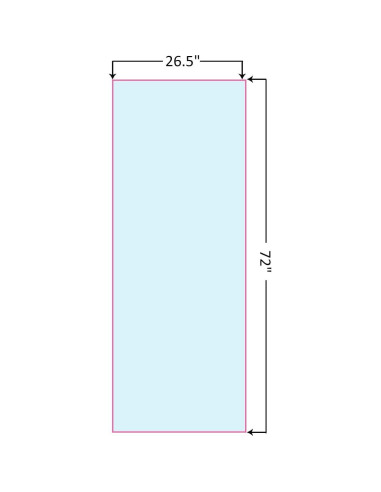 Toalla de Yoga Antideslizante Eunzel Microfibra 185x67cm Azul/Rosa