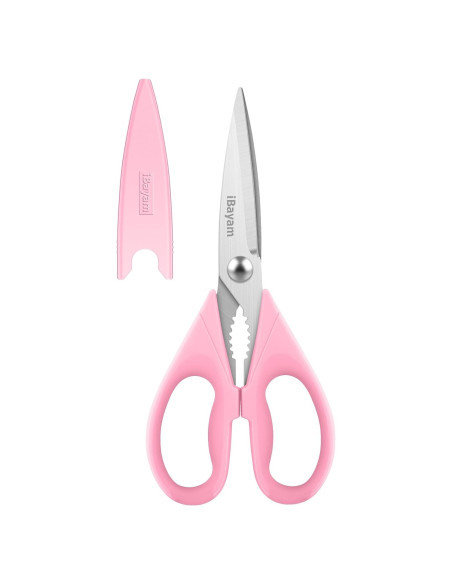 Tijeras de Cocina Multiusos iBayam 21.6 cm Rosa Pastel