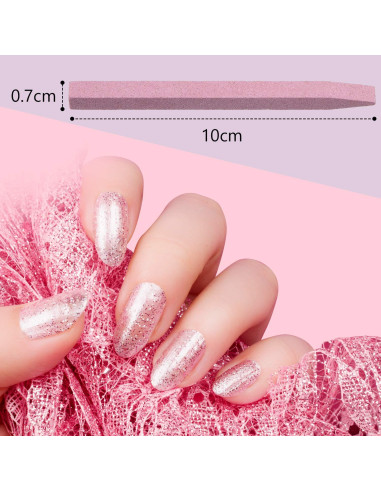 Limas de Uñas de Piedra Pómez Mudder - 8 Piezas