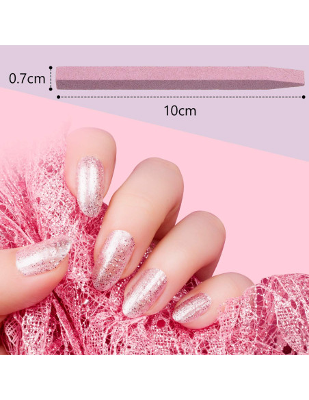 Limas de Uñas de Piedra Pómez Mudder - 8 Piezas