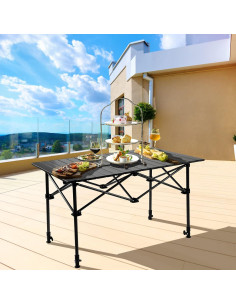 Mesa de Camping Night Cat Plegable 94x56cm Altura Ajustable 2