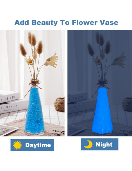 300 Piedras Brillantes Luminiscentes Azul - Decoración Jardín