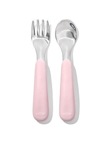 Juego de Tenedor y Cuchara OXO Tot - Acero Inoxidable Flor