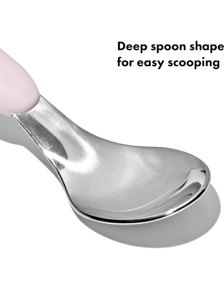 Juego de Tenedor y Cuchara OXO Tot - Acero Inoxidable Flor