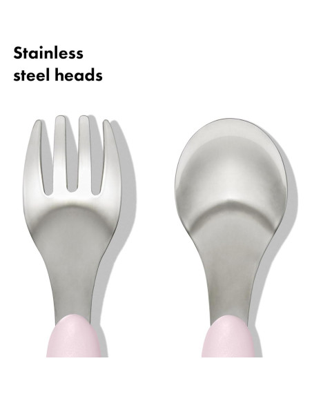 Juego de Tenedor y Cuchara OXO Tot - Acero Inoxidable Flor