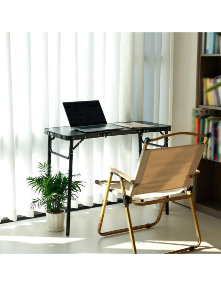 Mesa de Camping Plegable Geastsheng G-60x40 Ajustable Negra