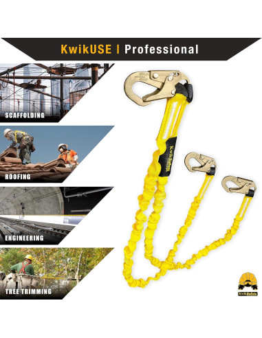 Cuerda de Seguridad Doble Pierna KwikSafety KS7704 1,86 kg