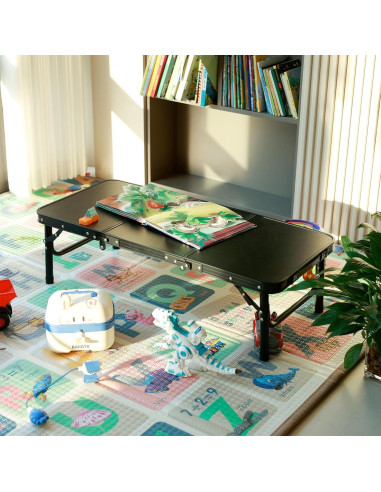 Mesa de Camping Plegable Geastsheng G-60x40 Ajustable Negra