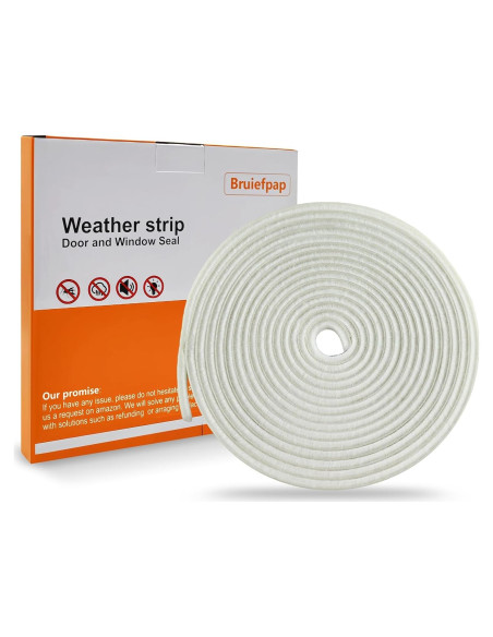 Cepillo Sellador de Climas Bruiefpap 24.6FT Blanco 0.89cm x 1.52cm