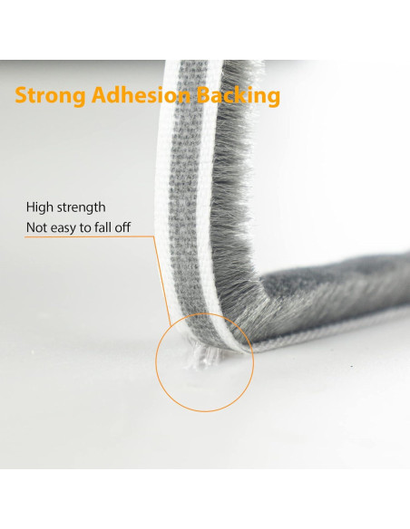 Cepillo Sellador de Climas Bruiefpap 24.6FT Blanco 0.89cm x 1.52cm