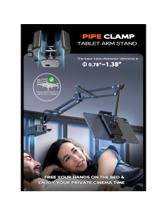 Soporte Ajustable para Tableta CACENCAN SJ-01 Negro 4.5-13.5" 2