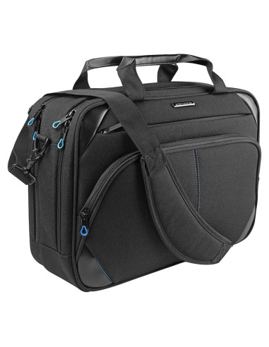 Bolsa para Laptop KROSER 15.6" Resistente al Agua - Negro/Azul