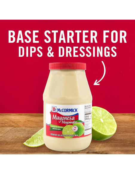 Mayonesa McCormick con Jugo de Lima 3.54 kg - Sabor Mexicano