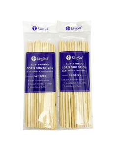 Pinchos de Madera de Bambú KingSeal para Perros - 22 cm, 100 Unidades