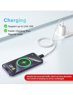 Adaptador USB C a Lightning Thousover 4 Pack Carga Rápida 2