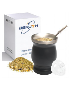 Taza de Yerba Mate Beruth 8oz Acero Inoxidable Doble Pared