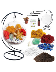 Kit de Terrario DIY Colgante Creaciones de Nathalie 12.7 cm