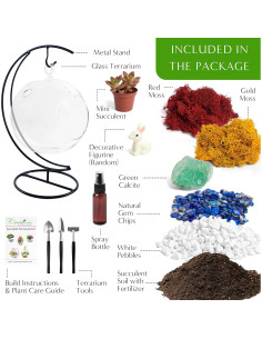 Kit de Terrario DIY Colgante Creaciones de Nathalie 12.7 cm 2