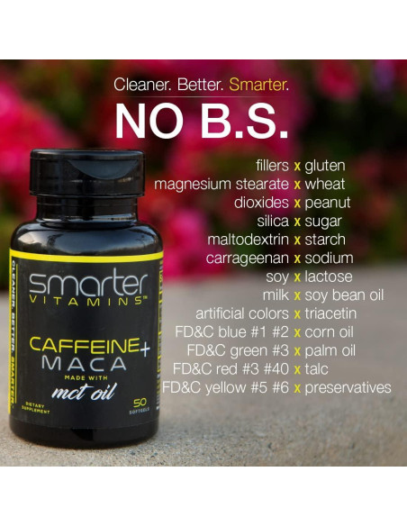 Suplemento Energético SmarterVitamins 200mg Cafeína + Maca