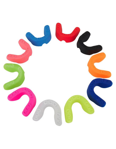 10 Protectores Bucales Deportivos ApexCraft - Silicona, Multicolor