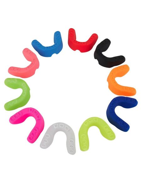 10 Protectores Bucales Deportivos ApexCraft - Silicona, Multicolor