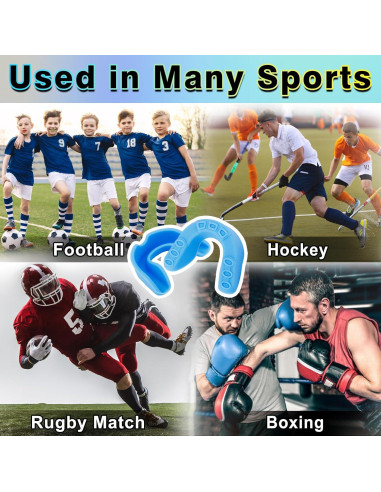 10 Protectores Bucales Deportivos ApexCraft - Silicona, Multicolor