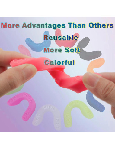 10 Protectores Bucales Deportivos ApexCraft - Silicona, Multicolor