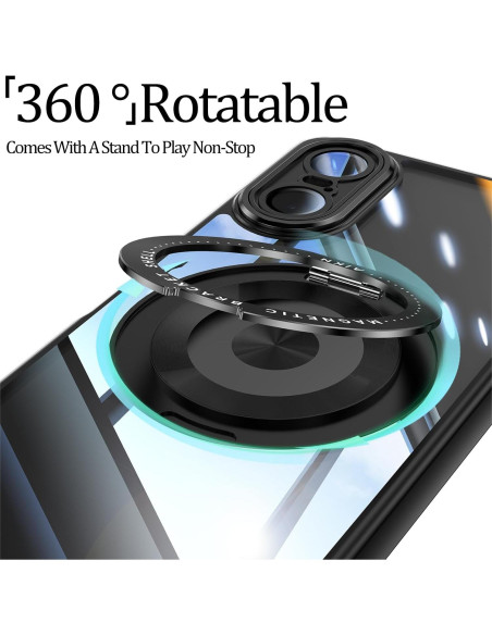 Funda Transparente Hlgcokro para Sony Xperia 10 VI - Negro