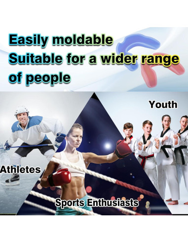 10 Protectores Bucales Deportivos ApexCraft - Silicona, Multicolor