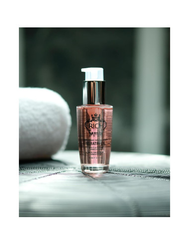 Aceite de Cabello RICO Queratina 65.2 g - Brillo y Anti-Frizz