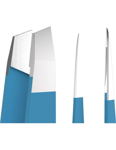 Pinzas Guru para Cejas - Set de 2, Acero Inoxidable, Verde