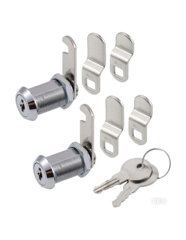 Cerradura de Cajón WOOCH 30mm Cromada con Llave - Paquete de 2