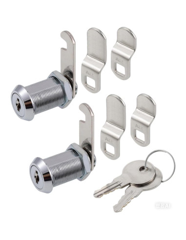 Cerradura de Cajón WOOCH 30mm Cromada con Llave - Paquete de 2