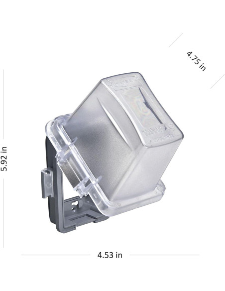 Cubierta de Enchufe Eléctrico TayMac MM720C 1-Gang Resistente