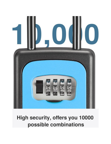 Caja de Llave Puroma Grande con Combinación Reajustable Azul