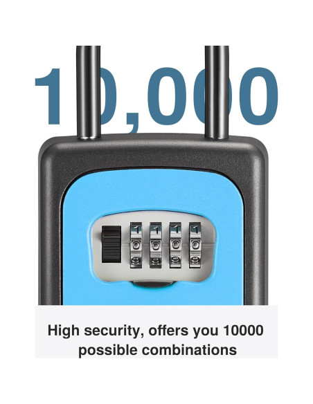 Caja de Llave Puroma Grande con Combinación Reajustable Azul