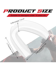 Protector Bucal Deportivo BBTO 20 Piezas Transparente Joven 2