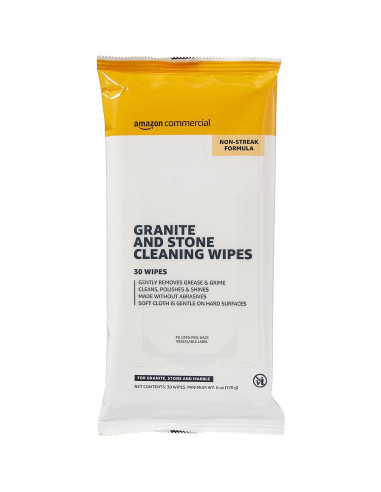 Toallitas de limpieza para granito y piedra AmazonCommercial, 120 unidades