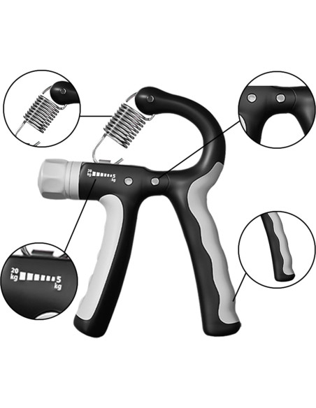 Fortalecedor de Agarre FANTECIA 2 Paquetes Ajustable 5-20 kg