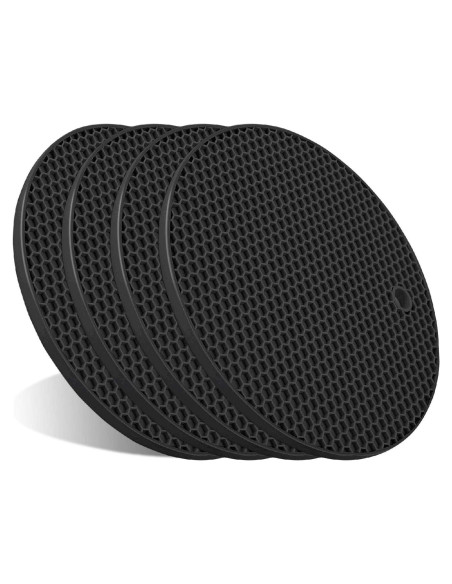 Trivets de Silicona ANNIOCA 22 cm Antideslizantes 4 Pcs