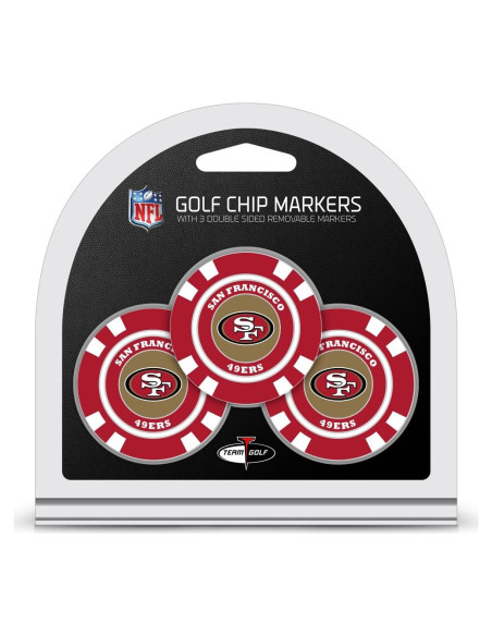 Fichas de Poker NFL Team Golf con 3 Marcadores Doble Cara