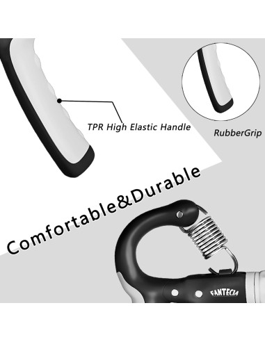 Fortalecedor de Agarre FANTECIA 2 Paquetes Ajustable 5-20 kg