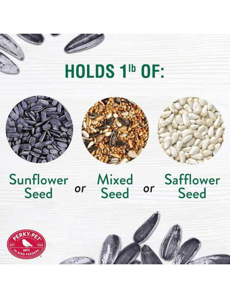 Comedero para Aves de Ventana Perky-Pet 347 Claro 0.45 kg