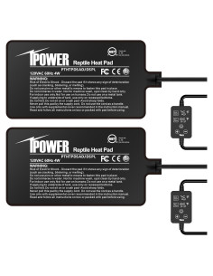 Almohadilla Térmica iPower 4W 4x7" para Reptiles - 2 Paquete