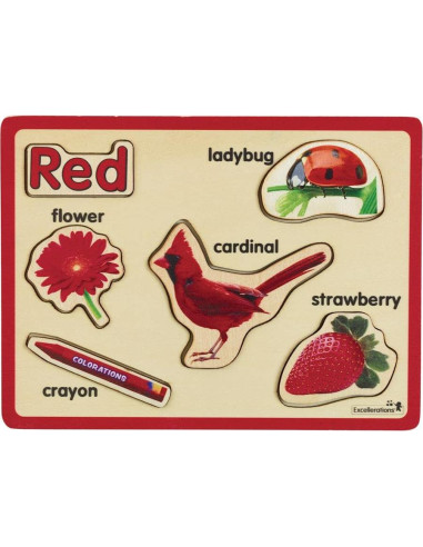 Rompecabezas de Madera Excellerations Set 8 Colores Aprendizaje