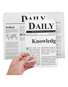 Lupa Sobredimensionada 3X Molain - 5 Pcs Lentes PVC para Lectura