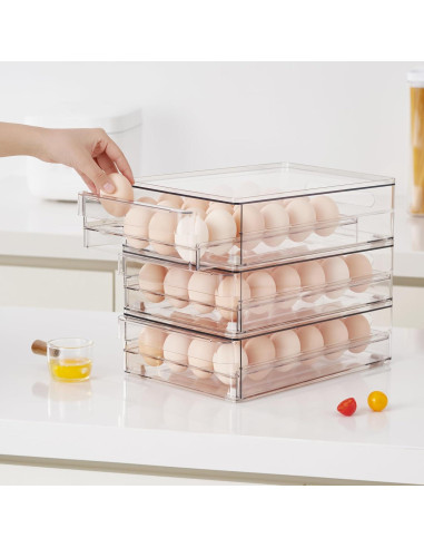 Organizador de Huevos Vacane para Refrigerador 24 Huevos Apilable
