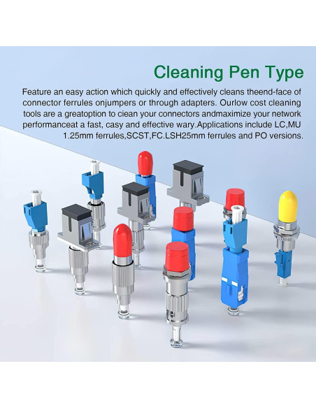 Limpiador de Fibra Óptica NewMainOne 10PCS SC FC ST 800 Limpiezas