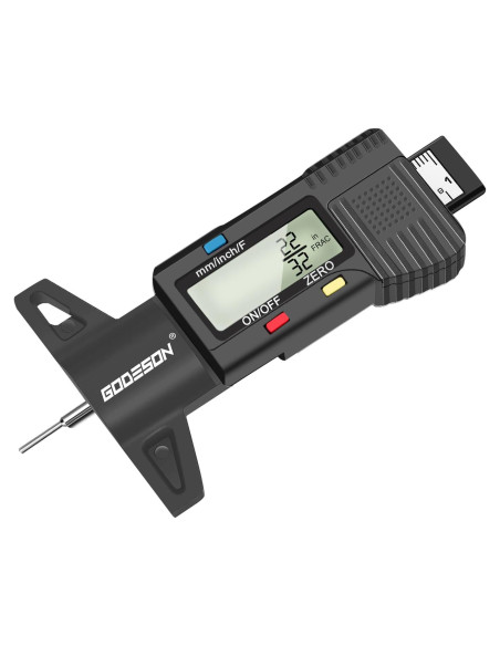 Medidor de Profundidad de Neumático Digital Godeson - 0-25mm