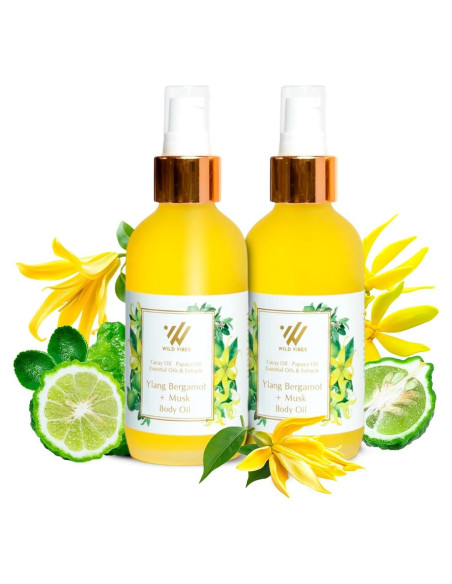 Aceite Corporal Orgánico Wild Vibes 118 ml Bergamota y Almizcle